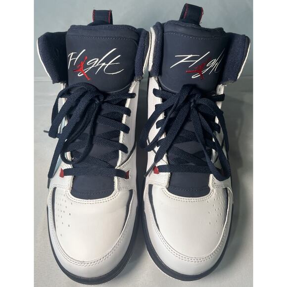 NIKE AIR JORDAN SC-2 WHITE OBSIDIAN BLUE GYM RED "USA" SIZE 10 454050-107 - Picture 2 of 9